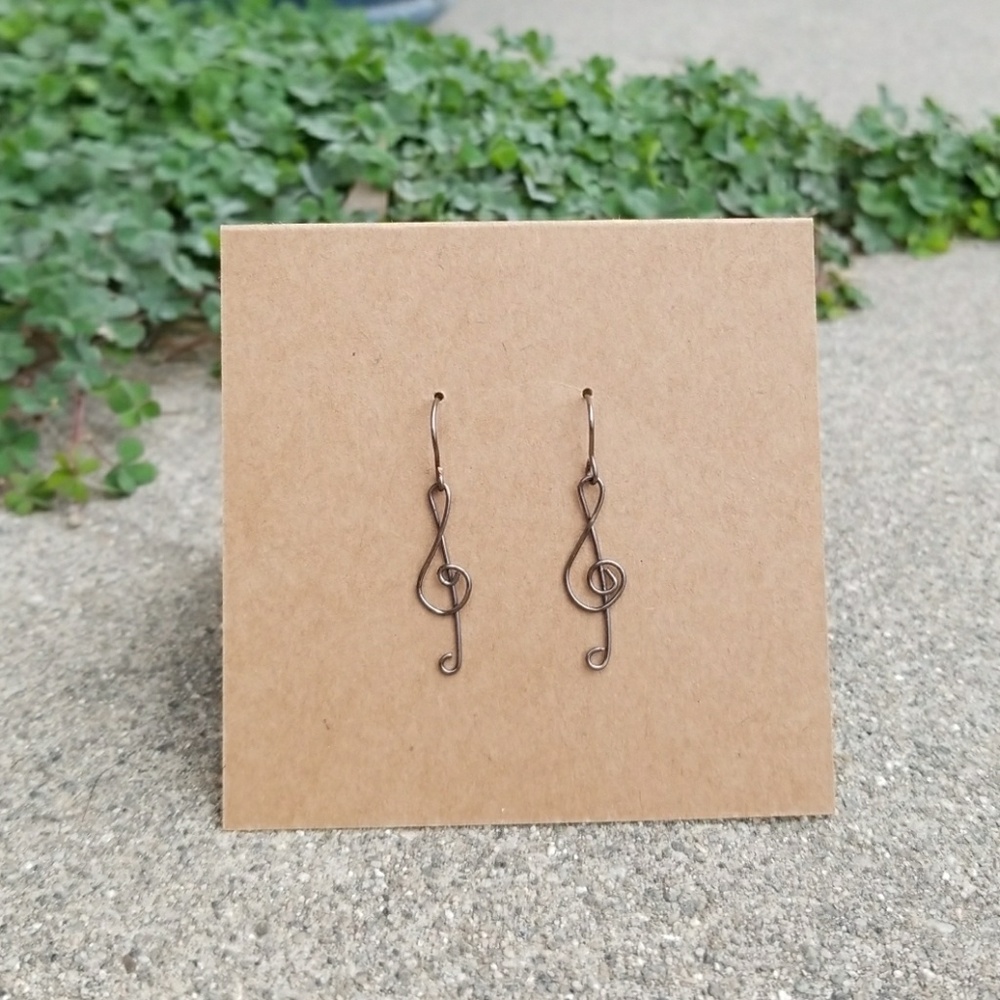 Music note earrings